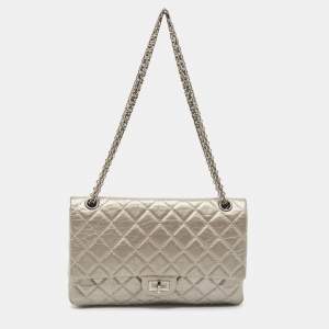 Chanel Grey Quilted Aged Leather 226 Reissue 2.55 Flap Bag