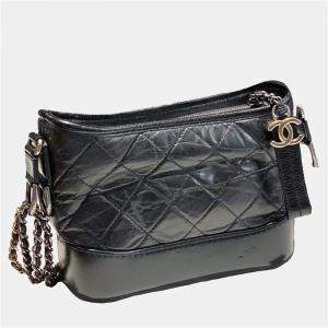 Chanel Black Leather Gabrielle Small Bag 