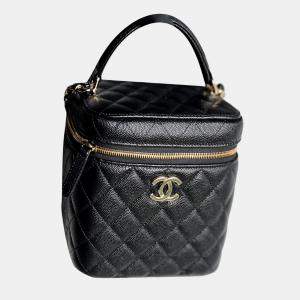 Chanel Black Vanity Case Shoulder Bag