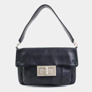 Pre Owned Chanel Black Leather 2.55 Shoulder Bag