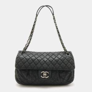 Chanel Chanel Matelasse Coco Mark Chain Shoulder Bag Leather Black