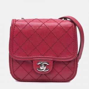 Chanel Red Mini Stitched Calfskin Citizen Flap
