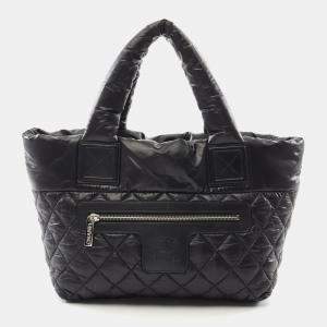 Chanel Black and Bordeaux Nylon Coco Cocoon Small Reversible Tote Bag
