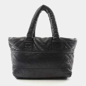 Chanel Black Lambskin Coco Cocoon Tote Bag