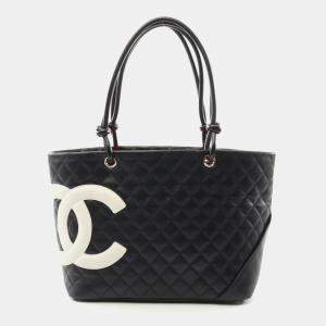 Chanel Black Leather Cambon Ligne Shoulder Bag