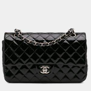 Chanel Black Medium Classic Patent Double Flap