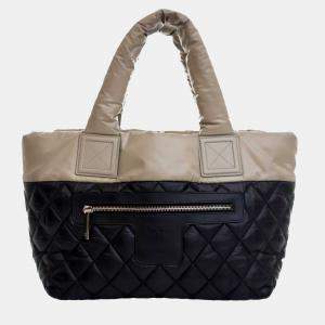 Chanel Black Small Quilted Nylon Coco Cocoon Tote Bag