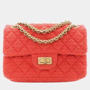 Chanel Red Tweed  Reissue Single Flap Mini Bag