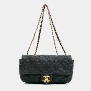 Chanel Navy Blue Caviar Wild Stitch Flap