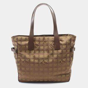 Chanel Leather Nylon New Travel Line GM Tote Bag 