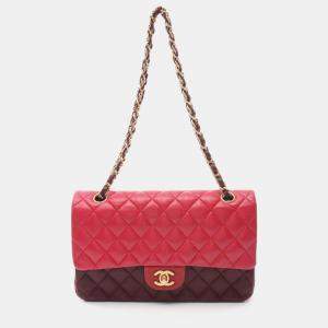 Chanel Bordeaux Lambskin Classic Flap Chain Shoulder Bag 