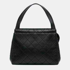 Chanel Black Stitched Lambskin Handbag