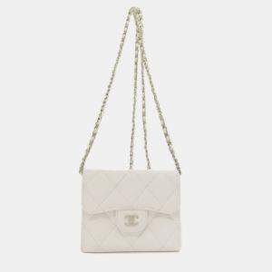 Chanel Caviar Leather Bi-Fold  Wallet On Chain