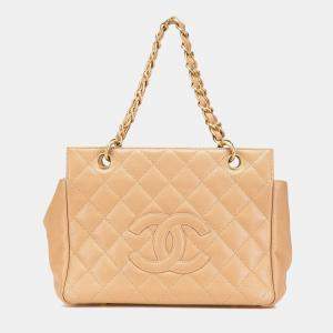 Chanel Brown Petite Caviar Timeless Tote