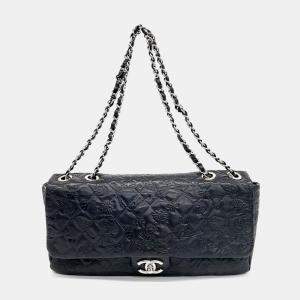 Chanel Black Leather Icon Shoulder Bag