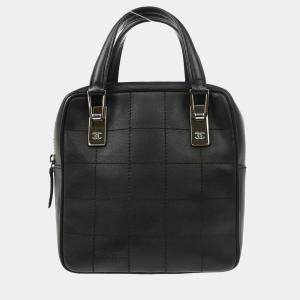 Chanel Black Lambskin Choco Bar Handbag