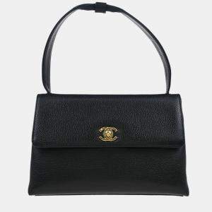 Chanel Black Caviar Leather Handbag