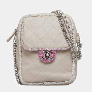 Chanel Pink Elegant Tweed Crossbody