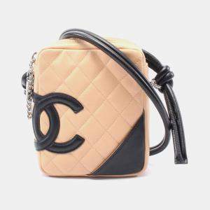 Chanel Beige and Blue Cambon Ligne Crossbody Bag