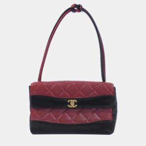Pre Owned Chanel Black Leather Shoulder Bag