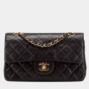 Chanel Black Small Classic Lambskin Double Flap
