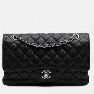 Chanel Black Medium Classic Caviar Double Flap
