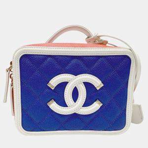 Chanel Multicolor Caviar Leather CC Figley Shoulder Bag 