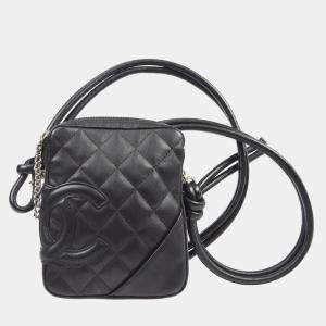 Chanel Black Calfskin Cambon Ligne Crossbody Bag