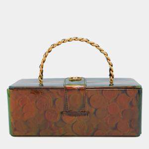 Chanel Multicolor Patent Leather Coin Motif 3D Hologram Chain Handbag