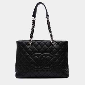 Chanel Black Caviar Grand Shopping Tote