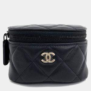 Chanel Black Leather Armband Pocket Mini Bag
