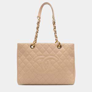 Chanel Brown Caviar Grand Shopping Tote