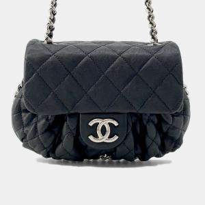 Chanel Black Lambskin Chain Around Shoulder Bag