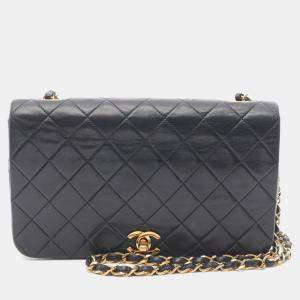 Chanel Full Flap Black Lambskin Shoulder Bag