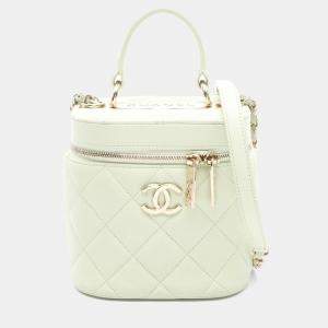 Chanel Trendy CC Green Lambskin Leather Shoulder Bag GHW