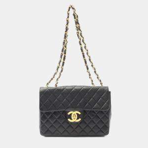 Chanel Jumbo Single Flap Black Lambskin Shoulder Bag
