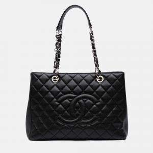 Chanel Black Caviar Grand Shopping Tote