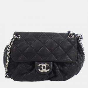 Chanel Chain Around Line Black Leather Shoulder Bag