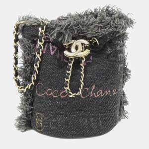 Chanel Denim Mood Bucket Shoulder Bag