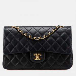 Chanel Black Medium Classic Lambskin Double Flap