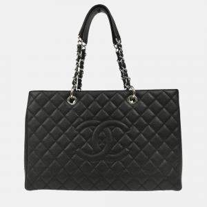 Chanel  GST XL Black Calfskin Grand Shopping Tote Bag