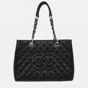 Chanel  GST XL Black Calfskin Grand Shopping Tote Bag