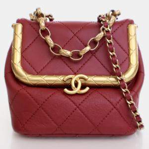Chanel Micro Red Lambskin My Crush Bag