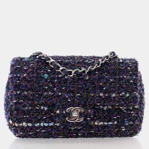 Chanel Mini Multicolor Tweed Rectangular Flap Bag