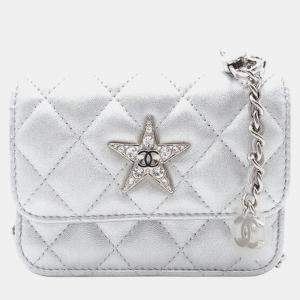 Chanel Metallic Lambskin Crystal Star Chain  Shoulder Bag
