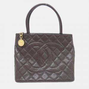 Chanel Medallion Brown Leather Tote Bag