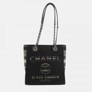 Chanel Deauville Tote Bag Canvas