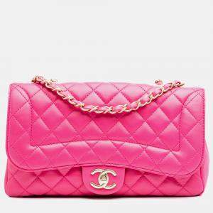 Chanel Pink Medium Quilted Lambskin Mademoiselle Chic Flap