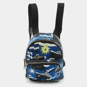 Chanel Blue/Black Canvas Cruise Line Backpack