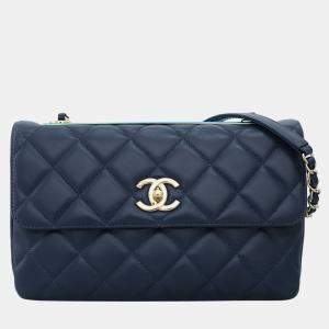 Chanel Trendy CC Flap Blue Shoulder Bag